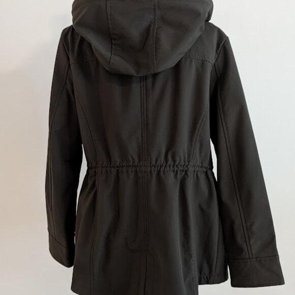 Michael Kors Women's Hooded Anorak Rain Coat (Size Large, Hunter Green) - Picture 3 of 12